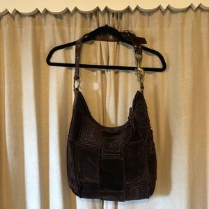 Coach Suede Leather Mosaic Bag Limited Edition!